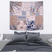Aloha Hawaii Pastel Christmas Patchwork Tapestry Rustic Style - Polynesian Pride