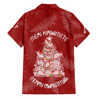New Zealand Christmas Hawaiian Shirt Silver Fern Mix Kiwi Bird Ver02 LT7 - Polynesian Pride