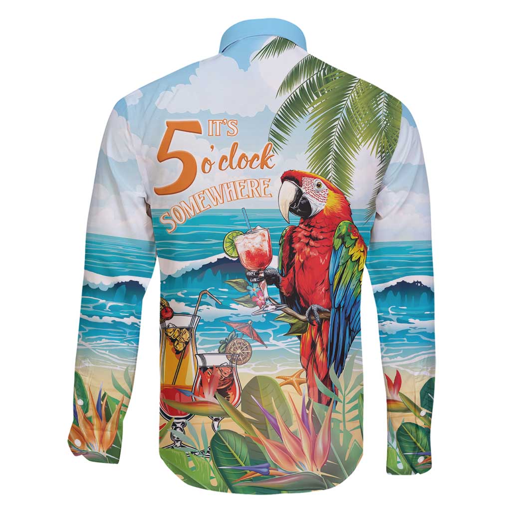 Aloha Hawaii Christmas Family Matching Tank Maxi Dress and Hawaiian Shirt It's 5 o'clock Somewhere