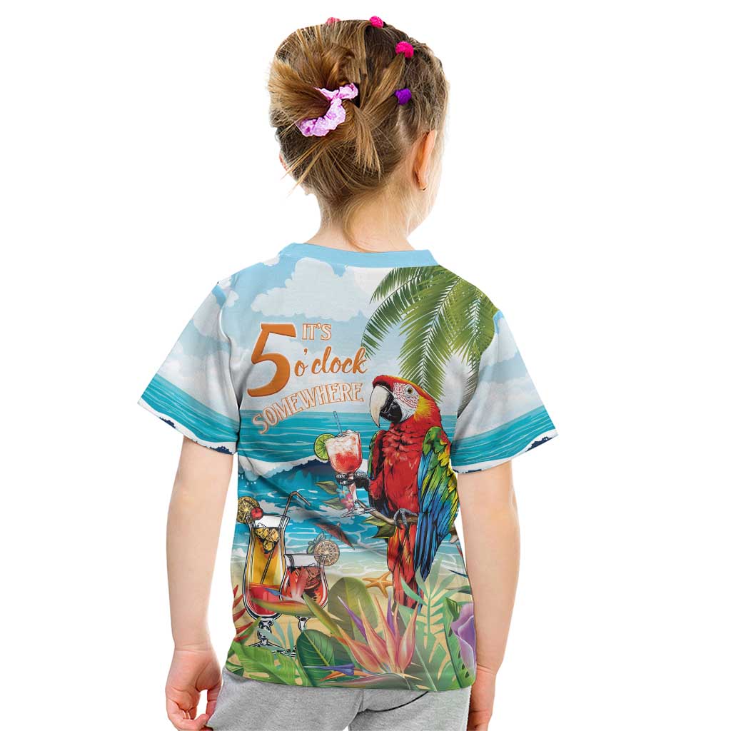 Aloha Hawaii Christmas Kid T Shirt It's 5 o'clock Somewhere