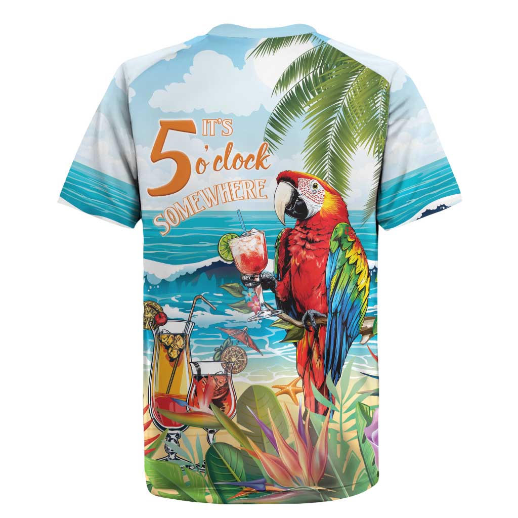 Aloha Hawaii Christmas Rugby Jersey It's 5 o'clock Somewhere