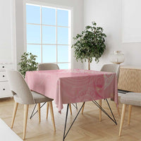 Breast Cancer Awareness Maori Aotearoa Tablecloth Manta Ray - Pink Glaze - Polynesian Pride