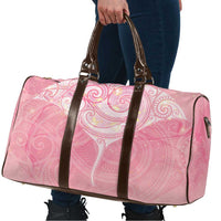 Breast Cancer Awareness Maori Aotearoa Travel Bag Manta Ray - Pink Glaze - Polynesian Pride