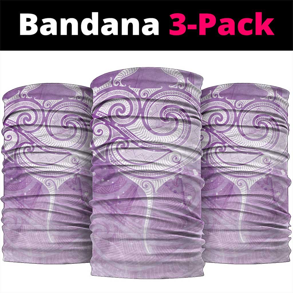 Epilepsy Awareness Maori Aotearoa Neck Gaiter Manta Ray - Purple Glaze - Polynesian Pride