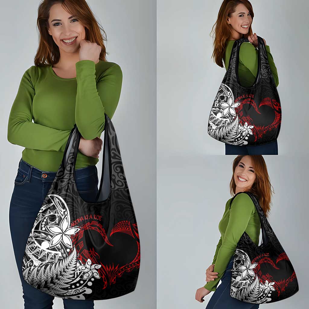 Valentine New Zealand Grocery Bag Aotearoa Couple Maori Aroha Ki a Koe