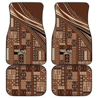 Pasifika Women's Day - Samoa Siapo Malu Tattoo Inspired Car Mats Brown