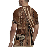 Pasifika Women's Day - Samoa Siapo Malu Tattoo Inspired Rugby Jersey Brown