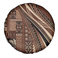 Pasifika Women's Day - Samoa Siapo Malu Tattoo Inspired Spare Tire Cover Brown LT7 - Polynesian Pride