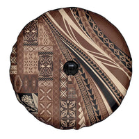 Pasifika Women's Day - Samoa Siapo Malu Tattoo Inspired Spare Tire Cover Brown LT7 - Polynesian Pride