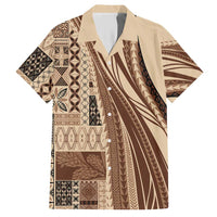 Pasifika Women's Day - Samoa Siapo Malu Tattoo Inspired Hawaiian Shirt Beige LT7 Beige - Polynesian Pride