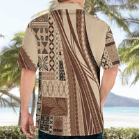 Pasifika Women's Day - Samoa Siapo Malu Tattoo Inspired Hawaiian Shirt Beige LT7 - Polynesian Pride