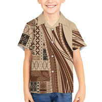 Pasifika Women's Day - Samoa Siapo Malu Tattoo Inspired Hawaiian Shirt Beige LT7 - Polynesian Pride