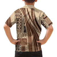 Pasifika Women's Day - Samoa Siapo Malu Tattoo Inspired Hawaiian Shirt Beige LT7 - Polynesian Pride
