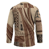 Pasifika Women's Day - Samoa Siapo Malu Tattoo Inspired Hockey Jersey Beige
