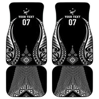 2025 Rugby Championship New Zealand Custom Car Mats Poutama Motifs - Polynesian Pride
