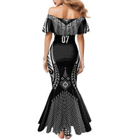 2025 Rugby Championship New Zealand Custom Family Matching Mermaid Dress and Hawaiian Shirt Poutama Motifs - Polynesian Pride