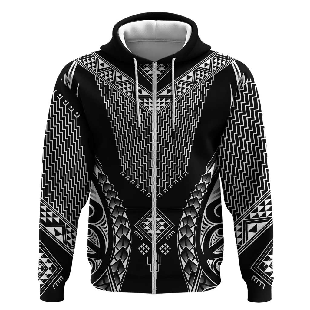 2025 Rugby Championship New Zealand Custom Hoodie Poutama Motifs - Polynesian Pride