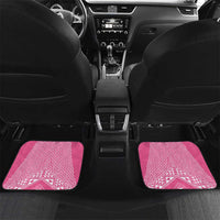 2025 Rugby Championship New Zealand Custom Car Mats Poutama Motifs - Pink Out - Polynesian Pride