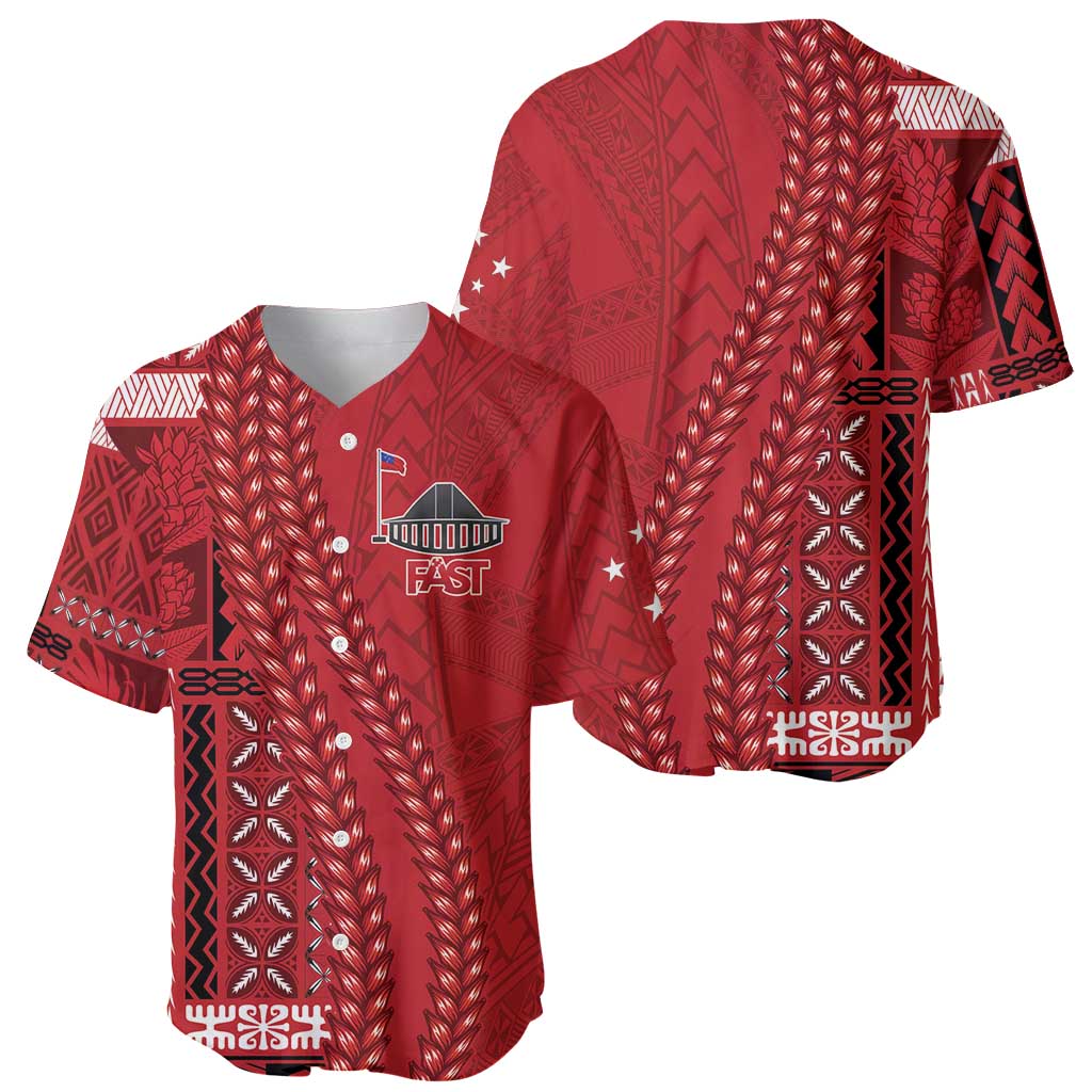 Samoa FAST Siapo Baseball Jersey Tatau-Ulafala Vines - Polynesian Pride