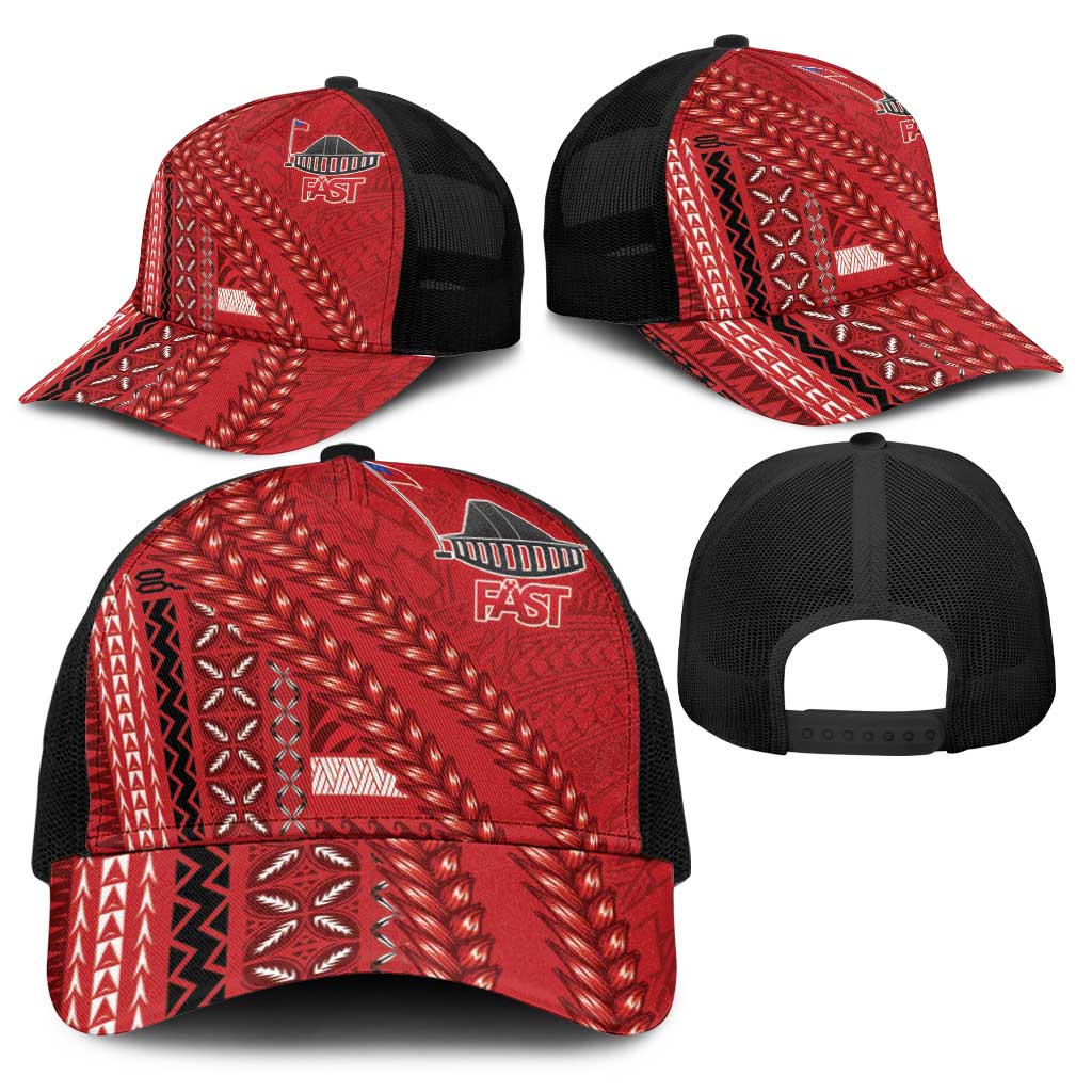 Samoa FAST Siapo Baseball Net Cap Tatau-Ulafala Vines - Polynesian Pride