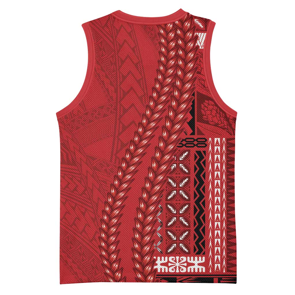 Samoa FAST Siapo Basketball Jersey Tatau-Ulafala Vines - Polynesian Pride