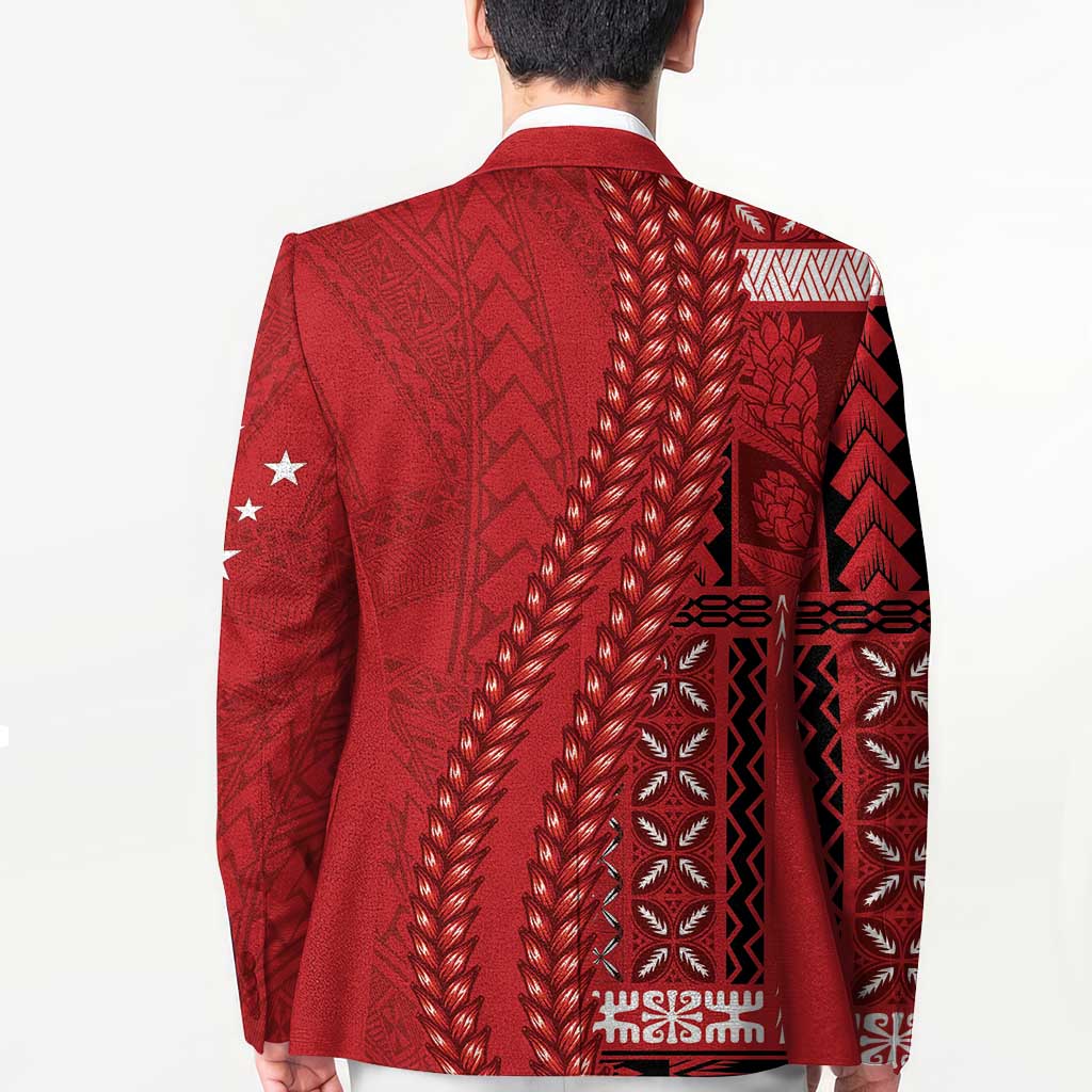 Samoa FAST Siapo Blazer Tatau-Ulafala Vines - Polynesian Pride