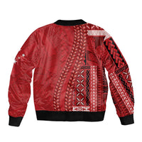Samoa FAST Siapo Bomber Jacket Tatau-Ulafala Vines - Polynesian Pride