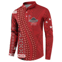 Samoa FAST Siapo Button Sweatshirt Tatau-Ulafala Vines - Polynesian Pride