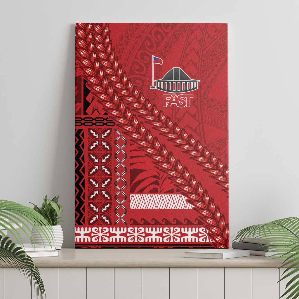 Samoa FAST Siapo Canvas Wall Art Tatau-Ulafala Vines - Polynesian Pride