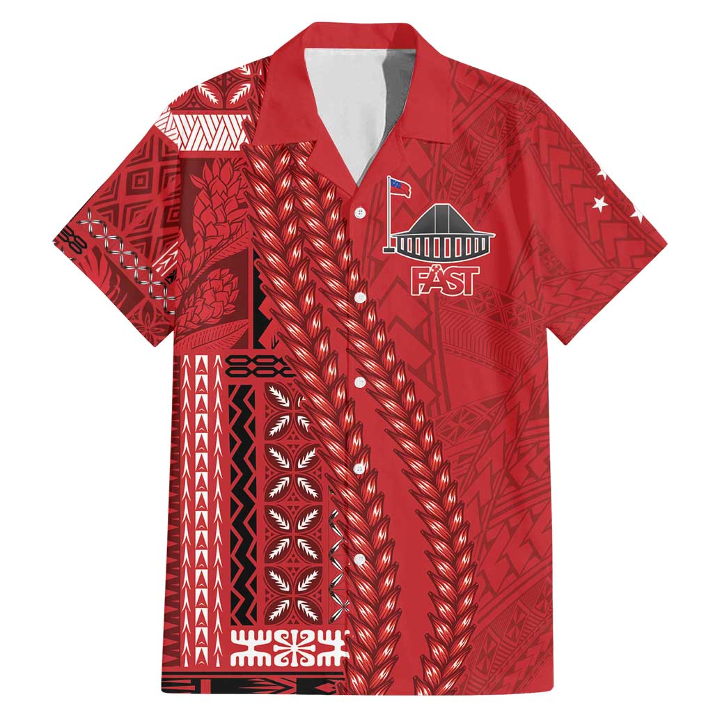 Samoa FAST Siapo Family Matching Mermaid Dress and Hawaiian Shirt Tatau-Ulafala Vines - Polynesian Pride