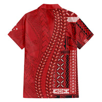 Samoa FAST Siapo Family Matching Off Shoulder Short Dress and Hawaiian Shirt Tatau-Ulafala Vines - Polynesian Pride
