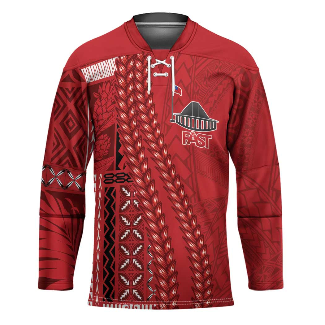 Samoa FAST Siapo Hockey Jersey Tatau-Ulafala Vines - Polynesian Pride