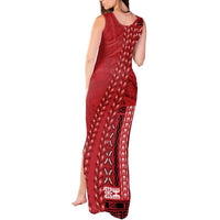 Samoa FAST Siapo Tank Maxi Dress Tatau-Ulafala Vines - Polynesian Pride