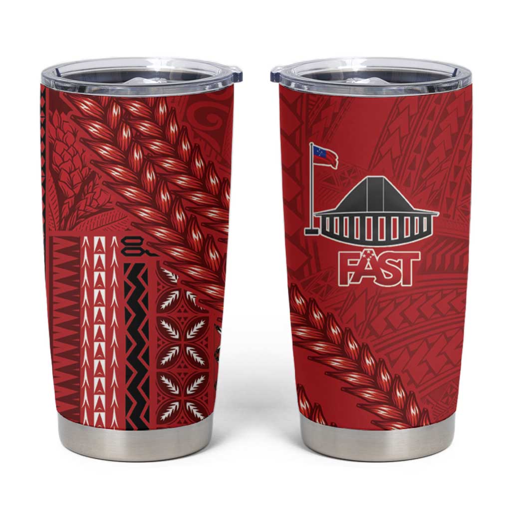Samoa FAST Siapo Tumbler Cup Tatau-Ulafala Vines - Polynesian Pride