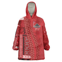 Samoa FAST Siapo Wearable Blanket Hoodie Tatau-Ulafala Vines - Polynesian Pride