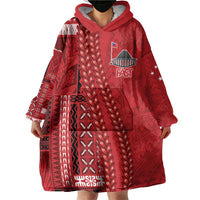 Samoa FAST Siapo Wearable Blanket Hoodie Tatau-Ulafala Vines - Polynesian Pride