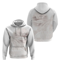 Samoa Lotu Tamaiti White Prayers Hoodie Floral Mamanu Siapo LT7 - Polynesian Pride