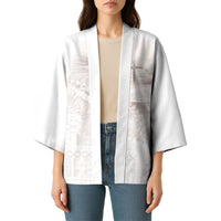 Samoa Lotu Tamaiti White Prayers Kimono Floral Mamanu Siapo LT7 - Polynesian Pride