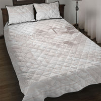 Samoa Lotu Tamaiti White Prayers Quilt Bed Set Floral Mamanu Siapo LT7 White - Polynesian Pride
