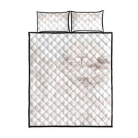Samoa Lotu Tamaiti White Prayers Quilt Bed Set Floral Mamanu Siapo LT7 - Polynesian Pride