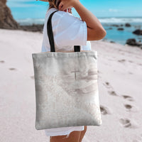 Samoa Lotu Tamaiti White Prayers Tote Bag Floral Mamanu Siapo LT7 - Polynesian Pride