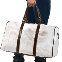 Samoa Lotu Tamaiti White Prayers Travel Bag Floral Mamanu Siapo LT7 - Polynesian Pride