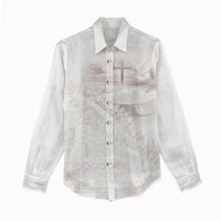 Samoa Lotu Tamaiti White Prayers Women Casual Shirt Floral Mamanu Siapo LT7 - Polynesian Pride