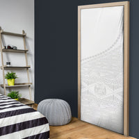 Tonga White Sunday Fakame Door Cover Tokelaufeletoa Kupesi LT7 - Polynesian Pride