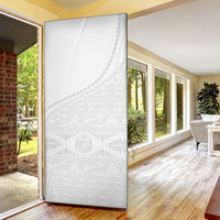 Tonga White Sunday Fakame Door Cover Tokelaufeletoa Kupesi LT7 - Polynesian Pride