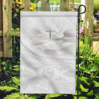 Tonga White Sunday Fakame Garden Flag Tokelaufeletoa Kupesi LT7 Garden Flag White - Polynesian Pride