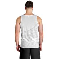 Tonga White Sunday Fakame Men Tank Top Tokelaufeletoa Kupesi LT7 - Polynesian Pride