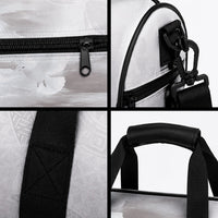 Niue White Sunday Tapu Fanau Duffle Bag Fiti Pua Mix Hiapo Tapa