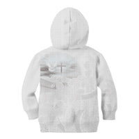 Niue White Sunday Tapu Fanau Kid Hoodie Fiti Pua Mix Hiapo Tapa LT7 - Polynesian Pride