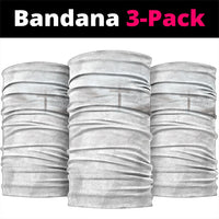 Niue White Sunday Tapu Fanau Neck Gaiter Fiti Pua Mix Hiapo Tapa LT7 package One Size: 25*50cm White - Polynesian Pride